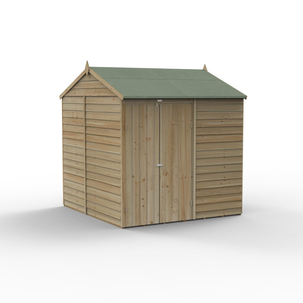 4LIFE Reverse Apex Shed 7×7 – Double Door – No Windows with Installation 5013053201312 2